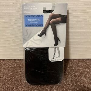 Simply Vera Vera Wang Tuxedo Stripe Control Top Tights